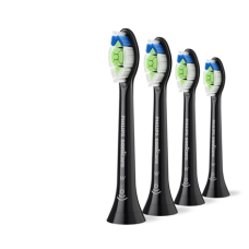 Philips Replacement brush heads , HX6064/88 Sonicare Optimal White , Heads , For adults , Number of brush heads included 4 , Black