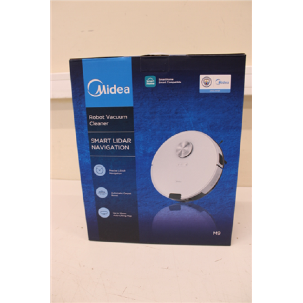 SALE OUT. Midea M9 Robot Vacuum Cleaner, White , Midea , Robot Vacuum Cleaner , M9 , Wet&Dry , Operating time (max) 180 min , Lithium Ion , 5200 mAh , Dust capacity 0.25 L , 4000 Pa , White , DAMAGED PACKAGING, DEMO