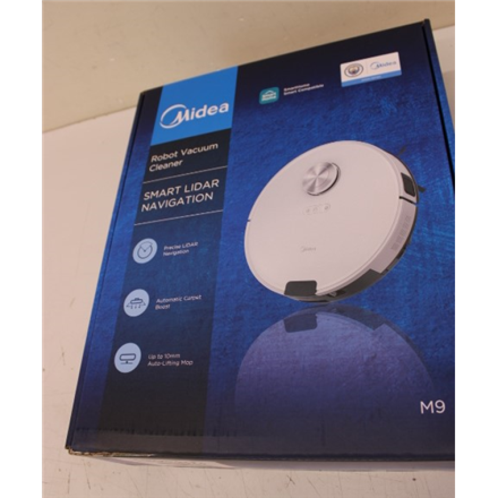 SALE OUT. Midea M9 Robot Vacuum Cleaner, White , Midea , Robot Vacuum Cleaner , M9 , Wet&Dry , Operating time (max) 180 min , Lithium Ion , 5200 mAh , Dust capacity 0.25 L , 4000 Pa , White , DAMAGED PACKAGING, DEMO