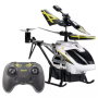 SILVERLIT Radio Control Helicopter Sky Bombus Thanks to the 3-channel control and auto hovering technology, the Sky Bombus can be precisely controlled; Range 30-50 m, playing time 5 minutes; Control distance: Approx 30m; Transmitter: 3 x AAA batteries not