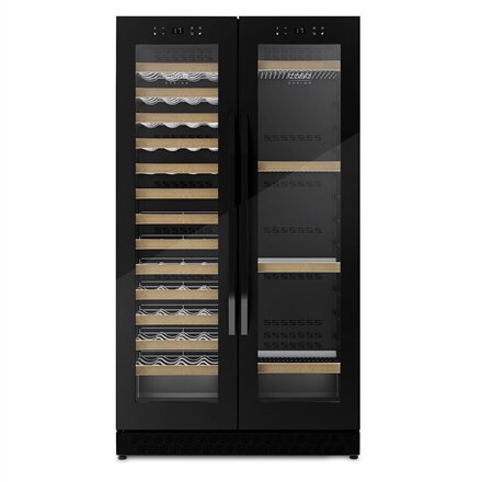 Caso , Wine Cooler , WineChef Duo 122 , Energy efficiency class G , Free standing , Bottles capacity 122 , Black