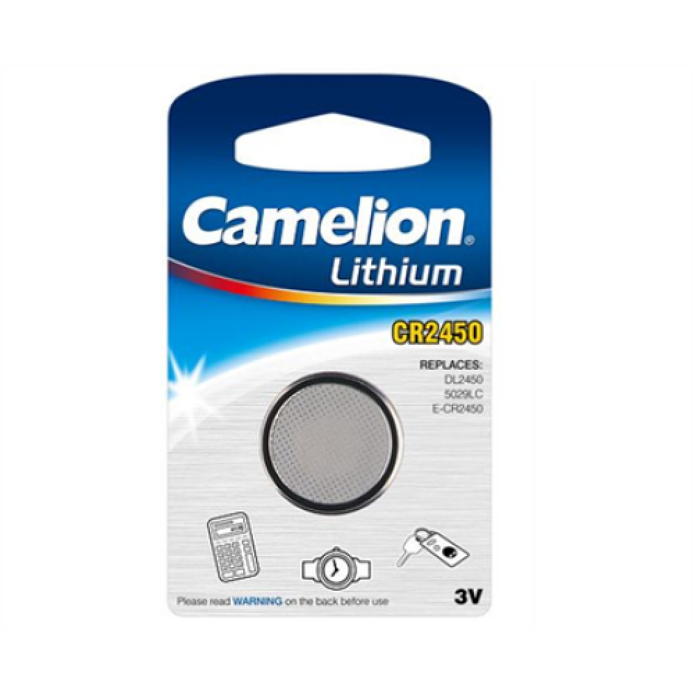 Camelion , CR2450-BP1 , CR2450 , Lithium , 1 pc(s)