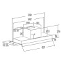CATA Hood , ARMONIA 60 BK , Canopy , Energy efficiency class C , Width 59.8 cm , 645 m³/h , Mechanical , LED , Black