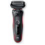 Braun , Shaver , 51-R1200s , Operating time (max) 50 min , Wet & Dry , Black/Red