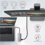 AXAGON SuperSpeed USB-C Combo 6in1 Hub , HMC-6M2