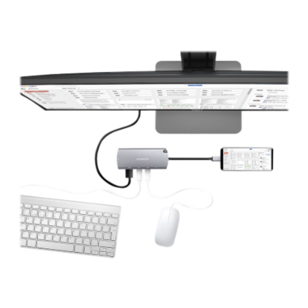AXAGON SuperSpeed USB-C Combo 6in1 Hub , HMC-6M2