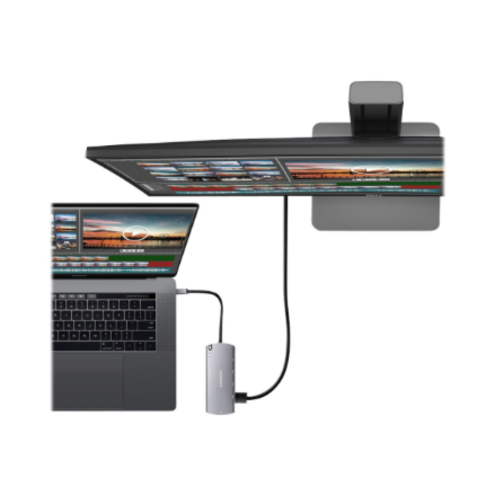 AXAGON SuperSpeed USB-C Combo 6in1 Hub , HMC-6M2