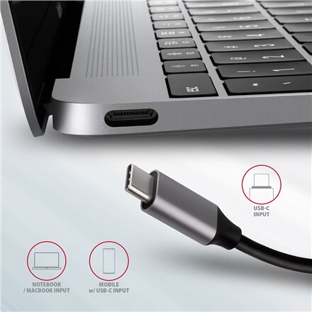 AXAGON SuperSpeed USB-C Combo 6in1 Hub , HMC-6M2