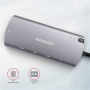 AXAGON SuperSpeed USB-C Combo 6in1 Hub , HMC-6M2