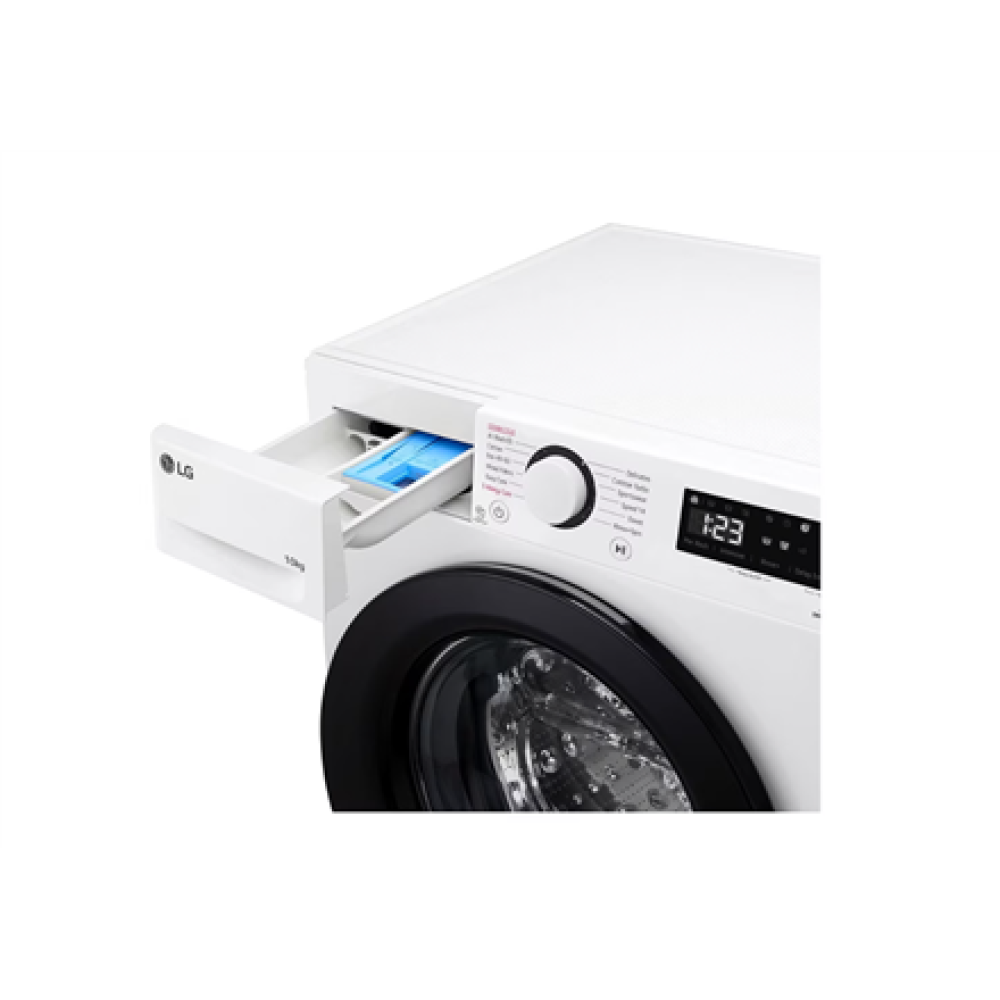 LG Washing Machine , F4WR510SBW , Energy efficiency class A-10% , Front loading , Washing capacity 10 kg , 1400 RPM , Depth 57 cm , Width 60 cm , Display , LED , Steam function , Direct drive , White