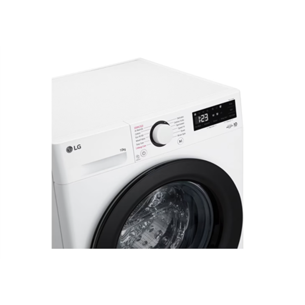 LG Washing Machine , F4WR510SBW , Energy efficiency class A-10% , Front loading , Washing capacity 10 kg , 1400 RPM , Depth 57 cm , Width 60 cm , Display , LED , Steam function , Direct drive , White