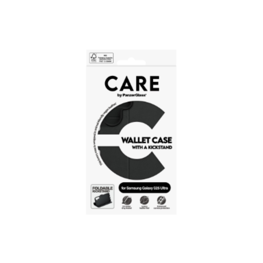 PanzerGlass CARE Feature Kickstand Galaxy S25 Ultra black , PanzerGlass