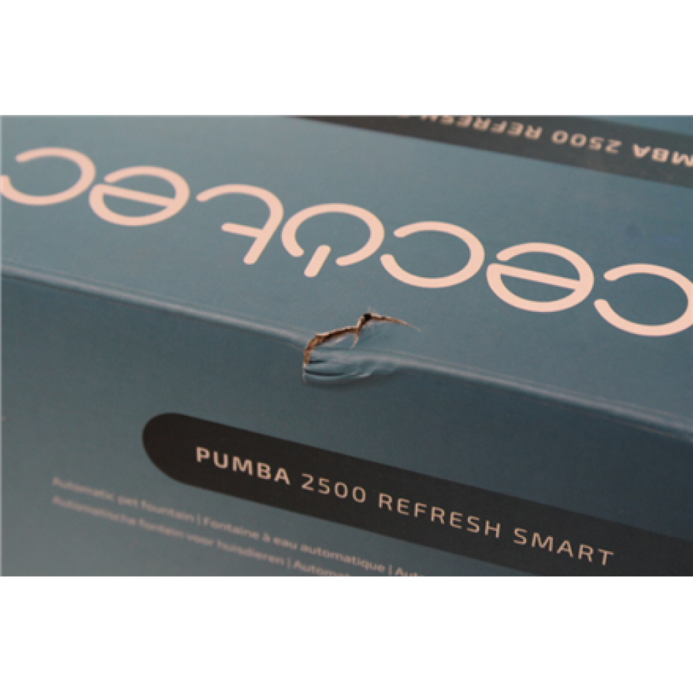 SALE OUT. Cecotec Pumba 2500 Refresh Smart Pet Fountain , Cecotec Smart Pet Fountain , Pumba 2500 Refresh , Capacity 2.5 L , Black , DAMAGED PACKAGING, UNPACKED, SCRATCHES ON TOP