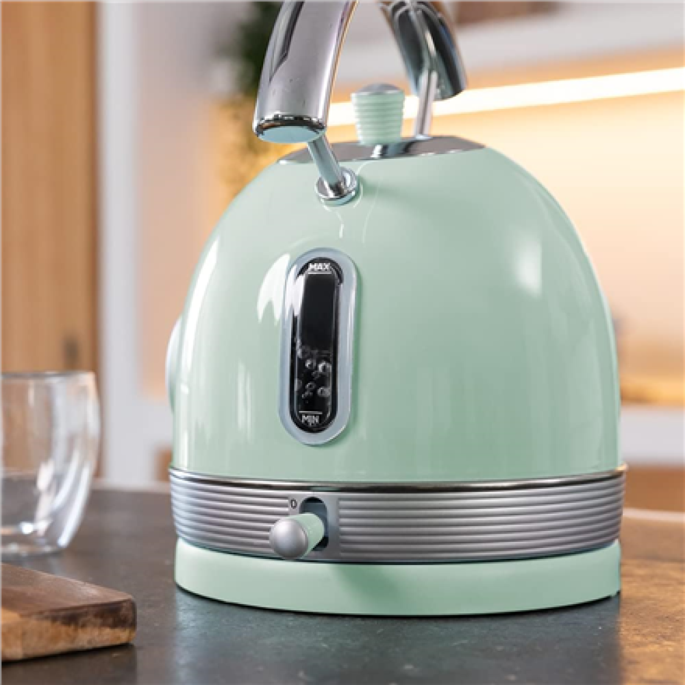 Cecotec Kettle , ThermoSense 420 Vintage , 2200 W , Electric , 1.8 L , Stainless steel , 360° rotational base , Light Green
