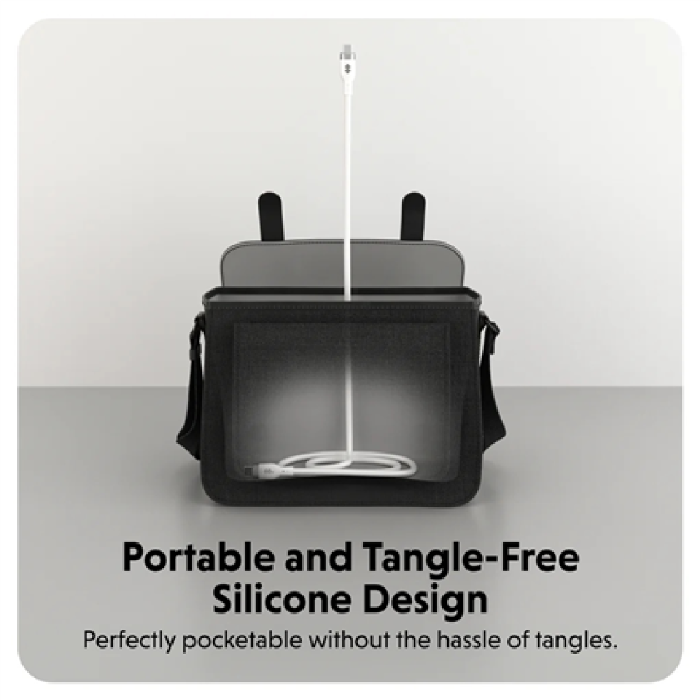 HJ4011WHGL Hyper HyperJuice USB-C Silicone Charging Cable, 1.5 m, White , HJ4011WHGL