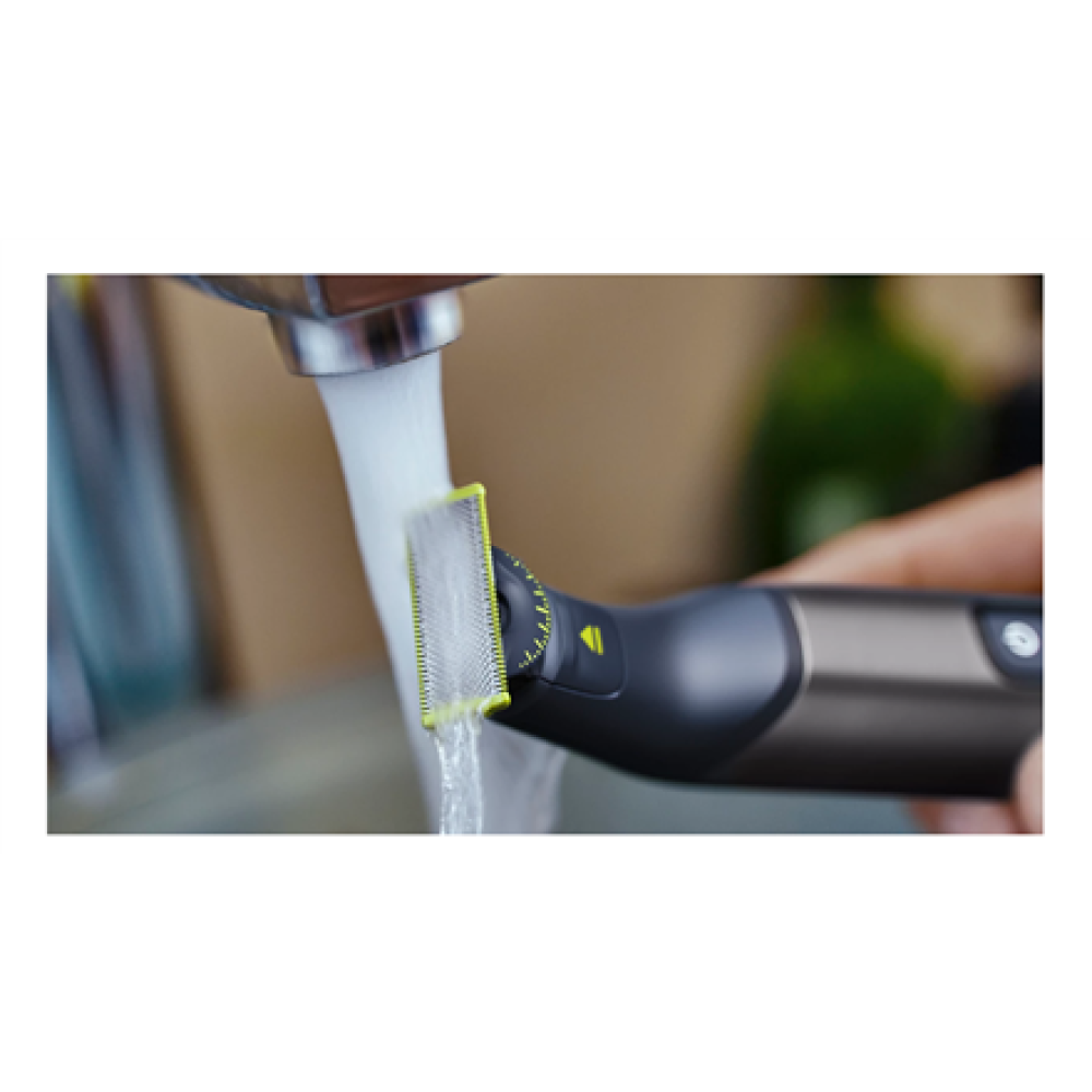 Philips , Hair trimmer, Face and Body , QP6652/61 OneBlade Pro 360 , Cordless , Wet & Dry , Number of length steps 20 , Grey/Black
