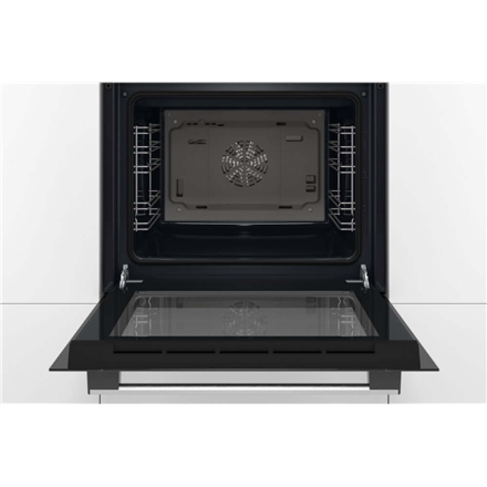 Bosch , Oven , HBF133BA0 , 66 L , Electric , EcoClean , Knobs , Height 59.5 cm , Width 59.4 cm , Black