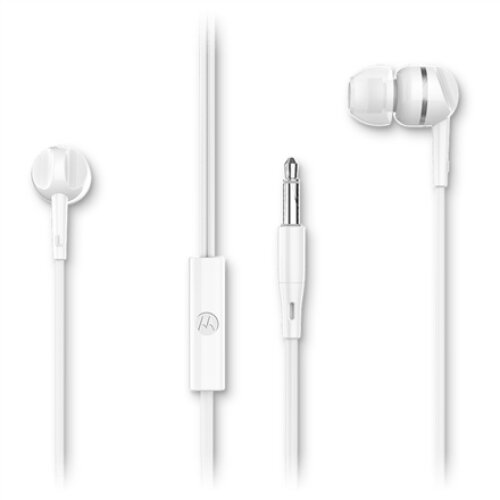 Motorola , Headphones , Earbuds 105 , In-ear In-ear , Built-in microphone , 3.5 mm plug , White