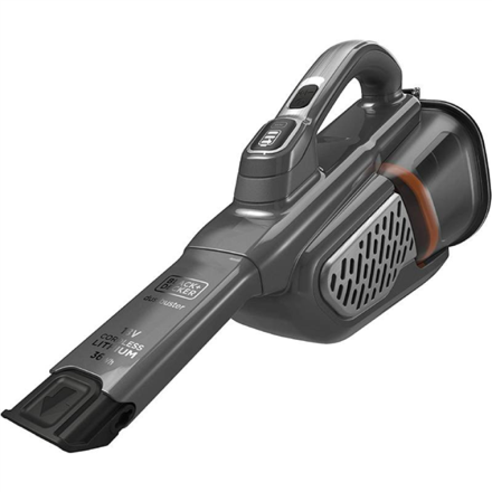 BLACK & DECKER Vacuum Cleaner , BHHV520JF-QW , Cordless , 36 W , 18 V , Operating time (max) 21 min , Grey/Black