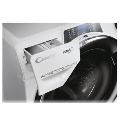 Candy , Washing Machine , RP 4146BWMBC/1-S , Energy efficiency class A , Front loading , Washing capacity 14 kg , 1400 RPM , Depth 67 cm , Width 60 cm , TFT , Steam function , White