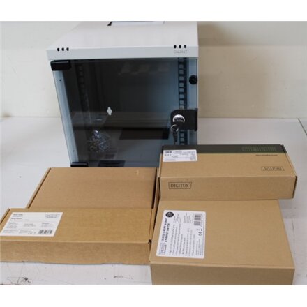 SALE OUT. DIGITUS Network Set - 254 mm (10) - 6U, 312 x 100 mm (W xD) , Digitus , Network Set , DN-10-SET-1 , DEMO , The 254 mm (10) network set from DIGITUS is the ideal all-round solution for building up a compact network, for example at home or in smal