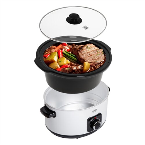 Adler , Slow Cooker , AD 6413w , 290 W , 5.8 L , Number of programs 3 , White