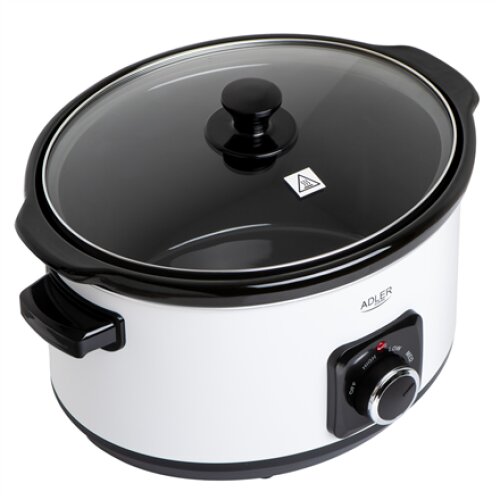 Adler , Slow Cooker , AD 6413w , 290 W , 5.8 L , Number of programs 3 , White