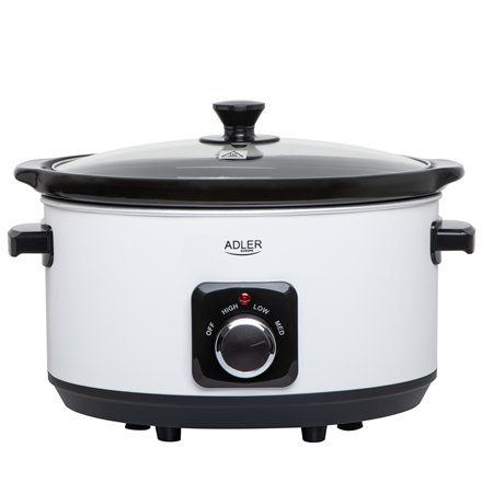 Adler , Slow Cooker , AD 6413w , 290 W , 5.8 L , Number of programs 3 , White