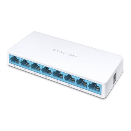Mercusys , Switch , MS108 , Unmanaged , Desktop , 10/100 Mbps (RJ-45) ports quantity 8 , Power supply type External