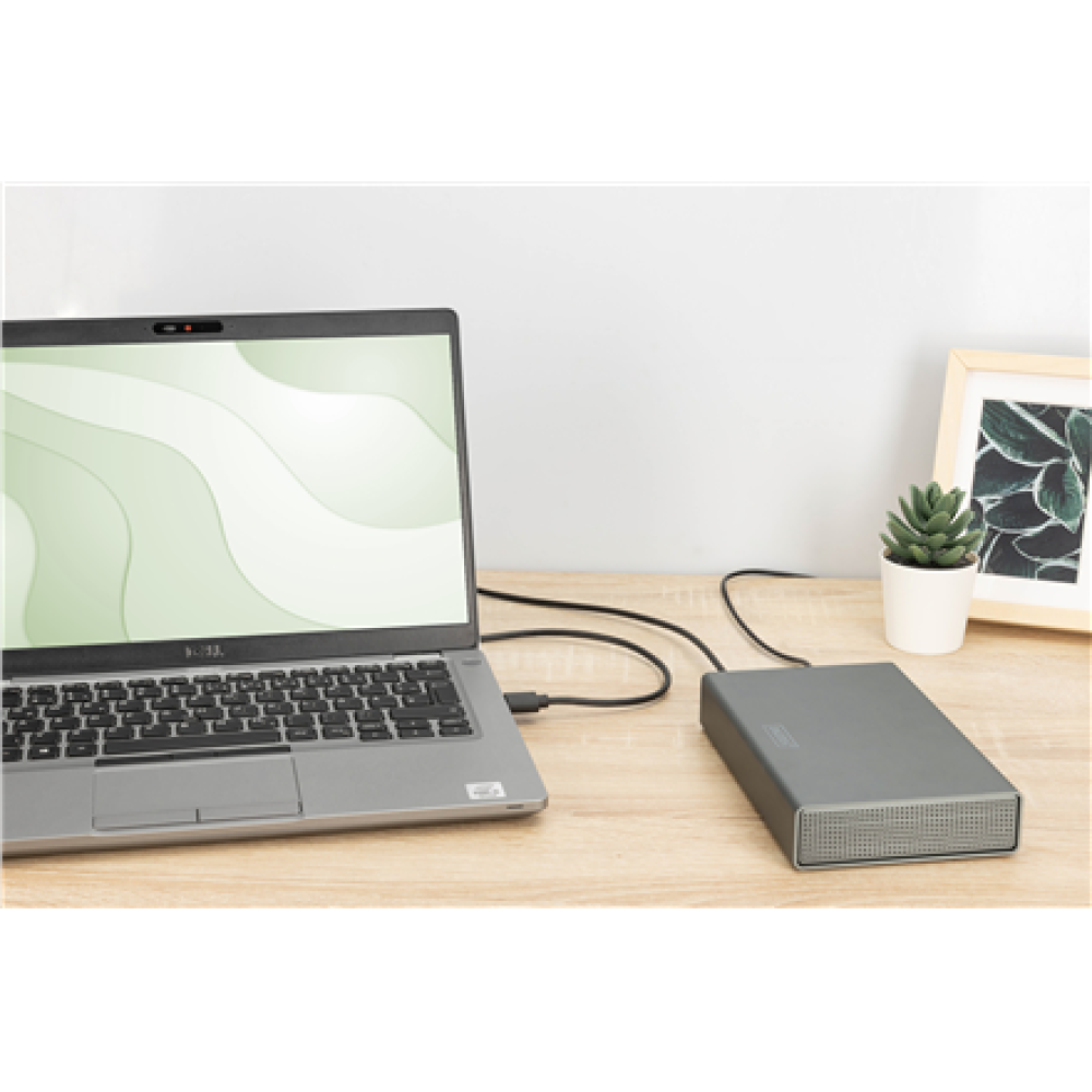 Digitus USB 3.0 hard disk enclosure, 3.5, SATA, 16TB, aluminum , DA-71106-1