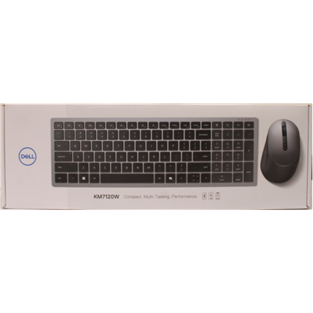 SALE OUT. Dell , Keyboard and Mouse , KM7120W , Keyboard and Mouse Set , Wireless , Mouse included , Batteries included , Bluetooth , Wireless connection , EN/LT , Titan Gray , DAMAGED PACKAGING
