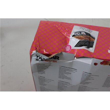 SALE OUT. , Tristar , Waffle maker , WF-2195 , 1000 W , Number of pastry 2 , Belgium , Black , DAMAGED PACKAGING