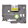 Brother , TZe-S621 Strong Adhesive Laminated Tape , Black on Yellow , TZe , 8 m , 9 cm