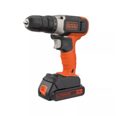 BLACK & DECKER , Cordless Drill Driver , BCD001C2-QW , 18 V , 2x1.5 Ah , Lithium