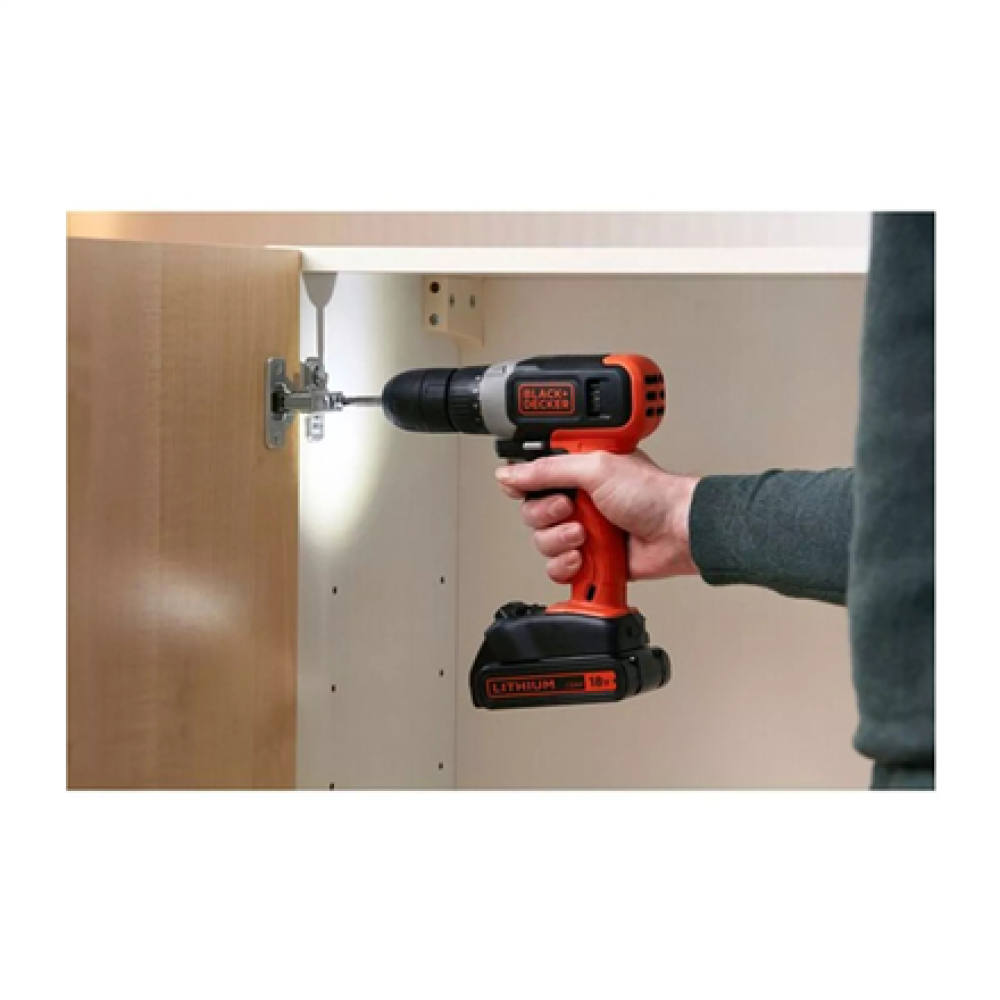 BLACK & DECKER , Cordless Drill Driver , BCD001C2-QW , 18 V , 2x1.5 Ah , Lithium