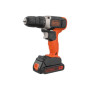 BLACK & DECKER , Cordless Drill Driver , BCD001C2-QW , 18 V , 2x1.5 Ah , Lithium