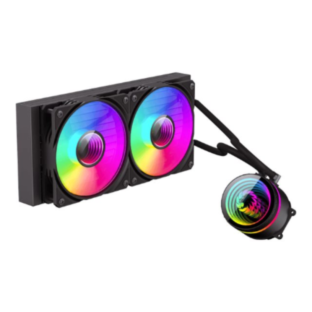Gamemax CPU Liquid Cooler , ICEBURG 240 INFINITY , Black