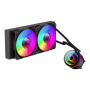 Gamemax CPU Liquid Cooler , ICEBURG 240 INFINITY , Black