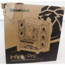 SALE OUT. Gamemax , Case , INFINITY PRO BK , ATX , Gamemax Case , INFINITY PRO BK , ATX , DAMAGED PACKAGING AND GLASS. DETACHED AND WARPED GLASS TOP FIXTURE