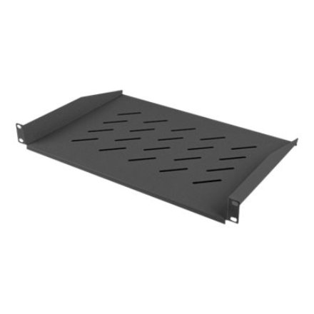 Lanberg 19 fixed shelf 1U/483x315mm, max load capacity up to 25kg , AK-1008-B , Black
