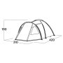 Easy Camp , Family tent , Kinn 5 , 5 person(s) , Green