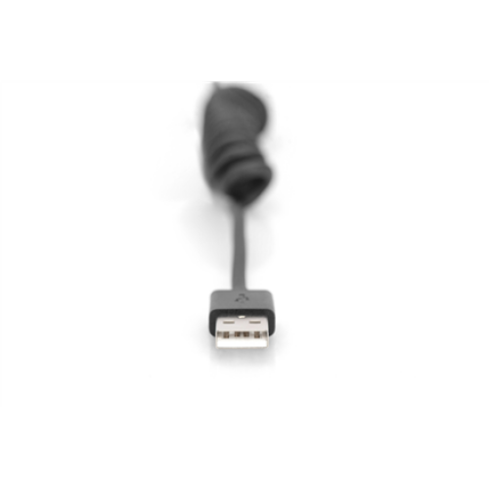 Digitus , USB 2.0 Type A to USB C Spiral Cable , AK-300430-006-S , USB-A to USB-C USB 2.0 Type A, plug , USB C, plug