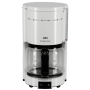 Braun KF 47/1 coffee machine white , Braun