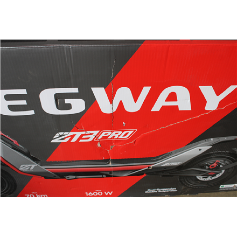 SALE OUT. Ninebot by Segway Kickscooter ZT3 Pro E, Black , Segway Ninebot Kickscooter ZT3 Pro E , 1600 W , 25 km/h , 11 , 24 month(s) , Black , DAMAGED PACKAGING, SCRATCHED, DIRTY, MOUNTING MARKS