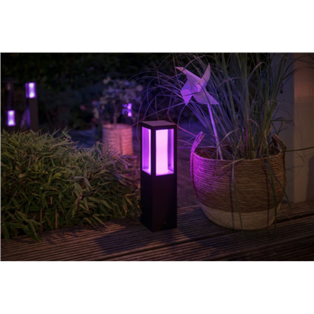 Philips Hue WCA Impress Outdoor Pedestal Lantern , 8 W , 2000-6500 Hue White Colour Ambiance