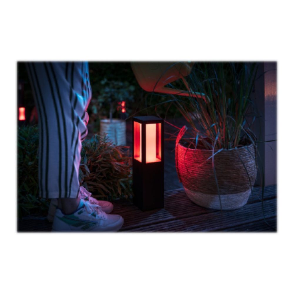 Philips Hue WCA Impress Outdoor Pedestal Lantern , 8 W , 2000-6500 Hue White Colour Ambiance