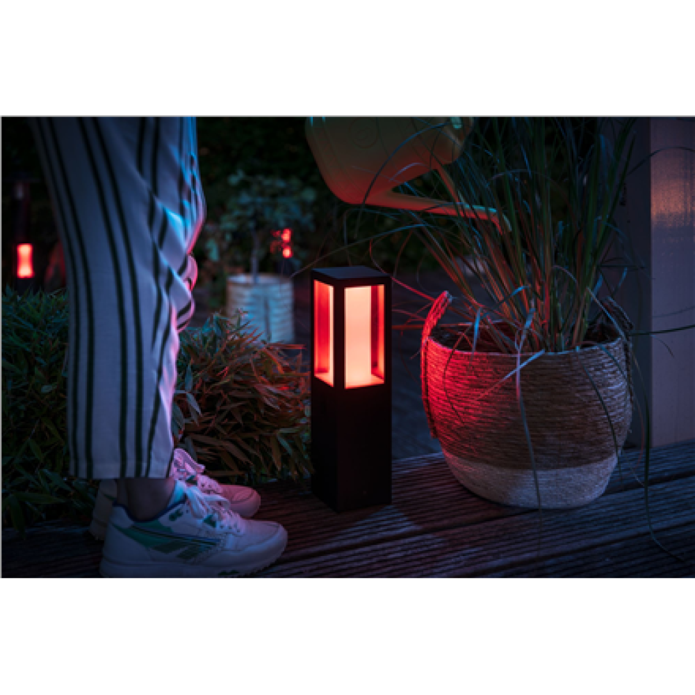Philips Hue WCA Impress Outdoor Pedestal Lantern , 8 W , 2000-6500 Hue White Colour Ambiance