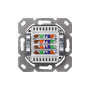 Digitus CAT 6A Class EA network outlet,shielded,2xRJ45,LSA pure white, flush mount, horizontal cable install. Digitus CAT 6A Class EA network outlet, shielded The CAT 6A network outlets from DIGITUS are design compatible with common switch programmes. It 
