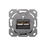 Digitus CAT 6A Class EA network outlet,shielded,2xRJ45,LSA pure white, flush mount, horizontal cable install. Digitus CAT 6A Class EA network outlet, shielded The CAT 6A network outlets from DIGITUS are design compatible with common switch programmes. It 