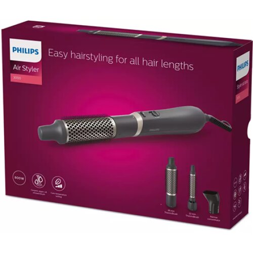Philips , Hair Styler , BHA301/00 3000 Series , Warranty 24 month(s) , Number of heating levels 3 , 800 W , Black